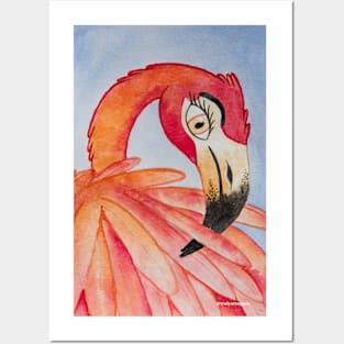 Pretty Flamingo Posters and Art